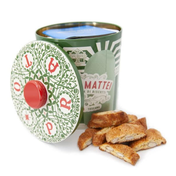 Biscottiera di latta “Clara” con biscotti di Prato (500g) – TET Tuscany  Excellence Taste